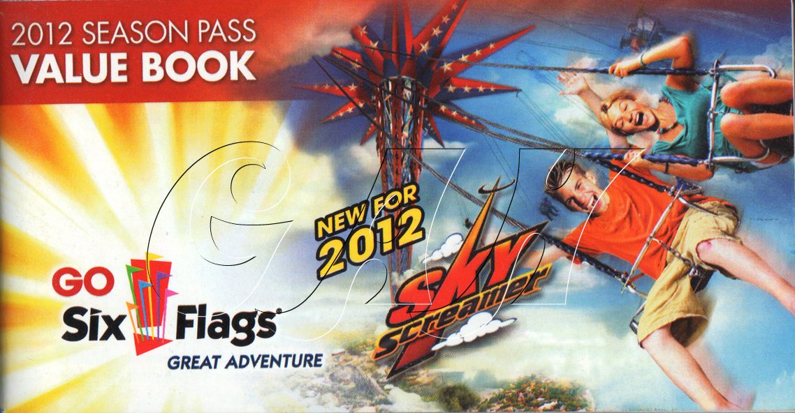 Six Flags Great Adventure Season Pass Coupon Booklets